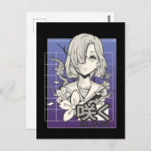 レトロアニメガールオタクマンガ10代の漫画 ポストカード (正面/裏面)