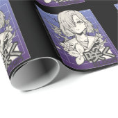 レトロアニメガールオタクマンガ10代の漫画 ラッピングペーパー (ロールコーナー)