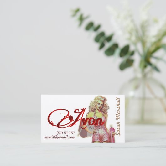 レトロアバオン代表名刺 名刺 (スタンド正面)