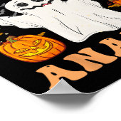 レトロアバセラピストBcbaハロウィーン幽霊ブハビオ ポスター (角)