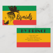 レトロアフリカ国旗アフリカ編組 名刺 (正面/裏面)