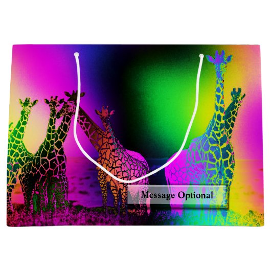 レトロアフリカ1オプション ラージペーパーバッグ (正面)