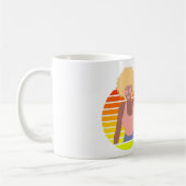 レトロアフロクイーン – アフロアメリカン・クイーン コーヒーマグカップ (左)