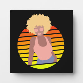 レトロアフロクイーン – アフロアメリカン・クイーン フォトプラーク