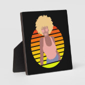 レトロアフロクイーン – アフロアメリカン・クイーン フォトプラーク (正面)