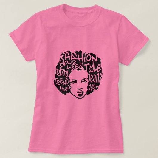 レトロアフロTシャツ Tシャツ (デザイン正面)