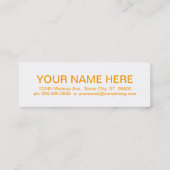 レトロアプリコット スキニー名刺 (裏面)