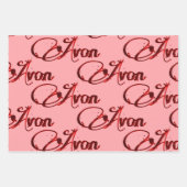 レトロアボンクリスマス ラッピングペーパーシート (正面)