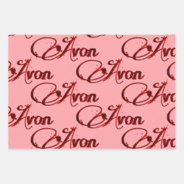 レトロアボンクリスマス ラッピングペーパーシート