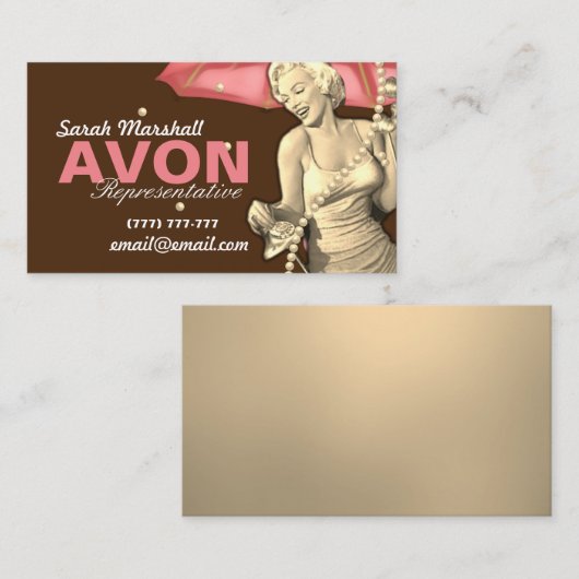 レトロアボン代表 名刺 (正面/裏面)