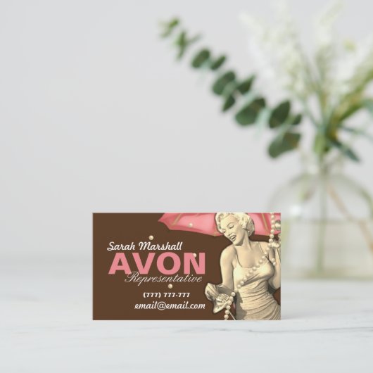 レトロアボン代表 名刺 (スタンド正面)