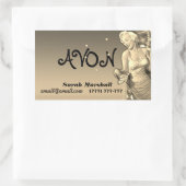 レトロアボン代表 長方形シール (バッグ)