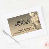 レトロアボン代表 長方形シール (封筒)