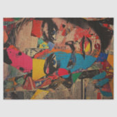 レトロアポップ・アートのートウーマンデカッペティッシュペーパー 薄葉紙 (正面)