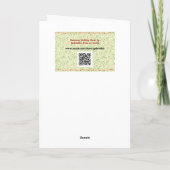 レトロアポップ・アートのートスタイルクリスマスツリーホリデーカード カード (裏面)