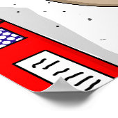 レトロアポップ・アートのートタトゥードレディベーキング ポスター (角)