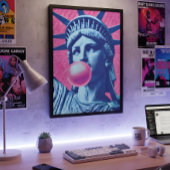 レトロアポップ・アートのートレディーリバティ ポスター