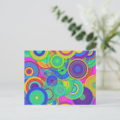 レトロアポップ・アートのート ポストカード (スタンド正面)