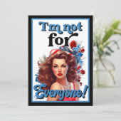 レトロアメリカのピンナップ_誰にとっても サンキューカード (スタンド正面)