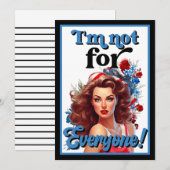 レトロアメリカのピンナップ_誰にとっても サンキューカード (正面/裏面)