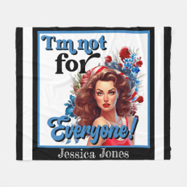 レトロアメリカのピンナップ_誰にとっても フリースブランケット