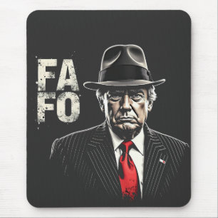 レトロアメリカドナルドトランプFAFO USA国旗パトリオット マウスパッド