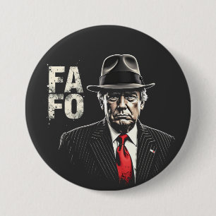 レトロアメリカドナルドトランプFAFO USA国旗パトリオット 缶バッジ