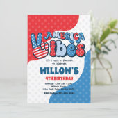 レトロアメリカビベス7月の誕生日パーティー4th 招待状 (スタンド正面)