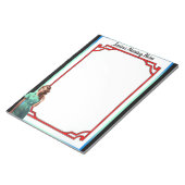 レトロアメリカピンナップは自分自身を誇示しない ノートパッド (アングル)