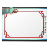 レトロアメリカピンナップは自分自身を誇示しない ノートパッド (正面)