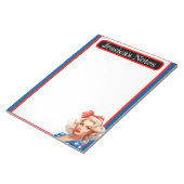 レトロアメリカピンナップ_アメリカンバベ ノートパッド (アングル)