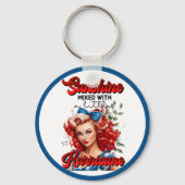 レトロアメリカピンナップ_サンシャインミックスド キーホルダー (裏面)