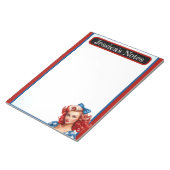 レトロアメリカピンナップ_サンシャインミックスド ノートパッド (アングル)