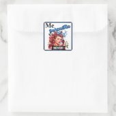 レトロアメリカピンナップ_私の皮肉は決して スクエアシール (バッグ)