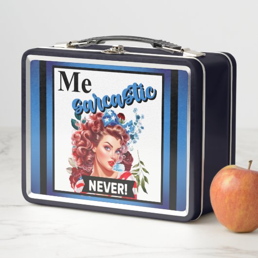 レトロアメリカピンナップ_私の皮肉は決して メタルランチボックス (インサイチュ)