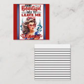 レトロアメリカピンナップ_美しい日だ ノートカード (正面/裏面)