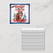 レトロアメリカピンナップ_美しい日だ ノートカード (正面/裏面)