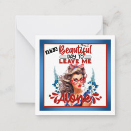 レトロアメリカピンナップ_美しい日だ ノートカード