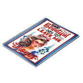 レトロアメリカピンナップ_美しい日だ ノートブック (左側)