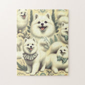 レトロアメリカンエスキモイラストレーション ジグソーパズル (縦)