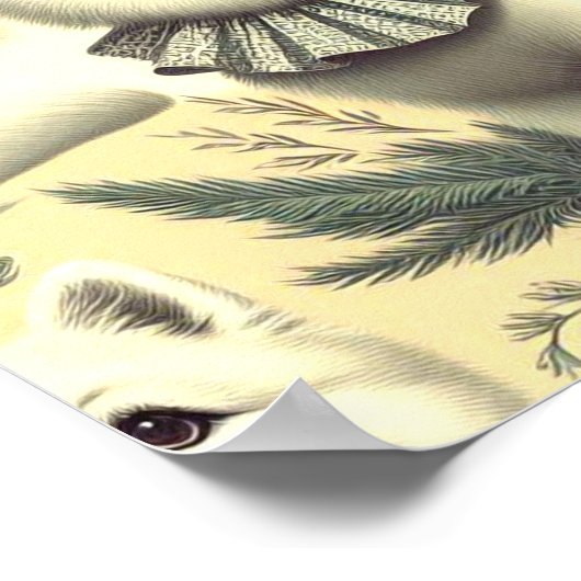 レトロアメリカンエスキモイラストレーション ポスター (角)