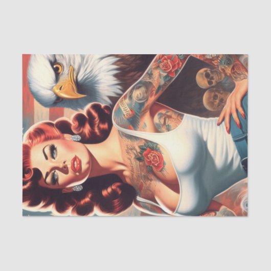 レトロアメリカンガール 薄葉紙 (正面)