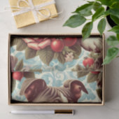 レトロアメリカンピットブルテリアイラストレーション 薄葉紙 (ギフト)