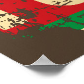 レトロアメリカンフットボールのポスター ポスター (角)