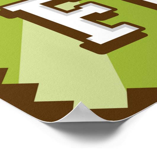 レトロアメリカンフットボールのポスター ポスター (角)