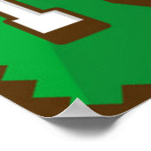 レトロアメリカンフットボールのポスター ポスター (角)