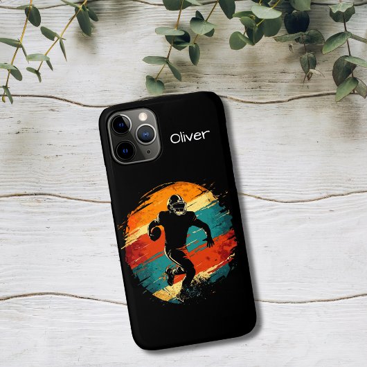 レトロアメリカンフットボール選手 Case-Mate iPhoneケース