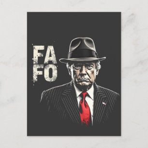 レトロアメリカン ドナルド・トランプ FAFO アメリカ国旗 愛国者 ポストカード