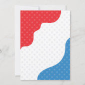 レトロアメリカン ヴィンテージ 4th オブ ジュライ バースデーパーティー 招待状 (裏面)