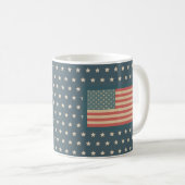 レトロアメリカ国旗コーヒーマグ コーヒーマグカップ (正面右)